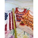 Shein American Flag & Love Girl Graphic Tank Tops Set of 3 M‎ Red Size M Photo 3