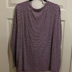 Old Navy  boyfriend linen blend maroon stripe XXL Photo 3