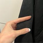 Vince Linen Blend Black Bomber Jacket Photo 9