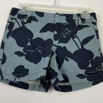 Loft Ann Taylor  Floral Print Linen Blend Shorts‎ Size 0 Photo 0