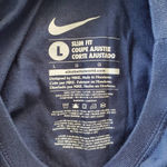 Nike Women's Seattle Seahawks Russell Wilson Navy Blue Tee L Slim Fit Photo 3