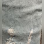 Flying Monkey Blue Light Wash Distressed Ankle Raw Hem Denim Jeans Size 27 Trend Photo 7