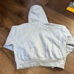 Aritzia  TNA Sweat Fleece Cozy Fleece Grey Boyfriend Fit Sweatshirt Photo 3