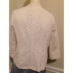 #7 Women's Ecru Drape Front Eyelet Blazer by TABITHA, Size: 2 Photo 1