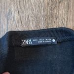 H&M Zara Black Cut-Out Shoulder Women's Top Size Small Photo 2