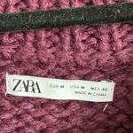 ZARA  Argyle Purple print Chinky Sweater size M Photo 1