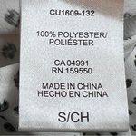 Hilary Radley Small Black & Gray Print on White Sleeveless V-Neck Tunic Photo 5