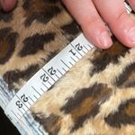 Etcetera Leopard Faux Fur Pencil Skirt Size 6 Luxe Statement Animal Print Photo 4