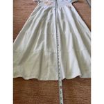 Dunes White Cold Shoulder Maxi Dress Peach Flower Appliqué Lined Size M White Size M Photo 3