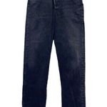 AGOLDE Criss Cross Straight Jeans in Shambles Black Wash Raw Hem Women’s Size 24 Photo 0