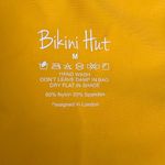 Bikini Hut Mustard Yellow Swimsuit Size M Photo 1