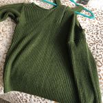 Boutique Green Off The Shoulder Sweater Photo 1