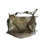Coach Patent Leather Taupe Shoulder Buckle Bag Photo 1