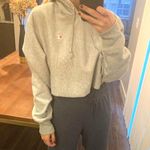 Champion Gray Cropped  Hoodie Photo 0