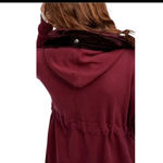 Free People Westwood Hooded Cardigan Women Small Velvet Trim Bohemian Duster Photo 1