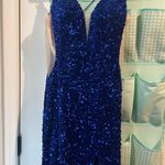 Amarra Prom Dress Blue Size 6 Photo 2