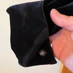 Tadashi Shoji Black Velvet Blazer Jacket Designer Full Back Zipper Party Large Photo 4