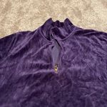 Ralph Lauren Lauren  Velour Quarter Zip Jacket SIZE L Photo 1