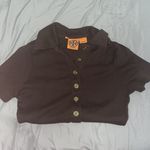 Tory Burch stripped brown polo shirt Photo 0