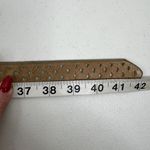 Calvin Klein  Size L Belt Leather Beige Perforated Silver Tone Buckle Vtg Women’s Photo 11
