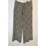 J.Crew Wide-leg cropped pant in leopard-print 100% silk sz. 4 Photo 3