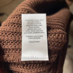 525 America 525 Brown Cropped Knit‎ Long Sleeve Pullover Sweater Size Small Photo 4