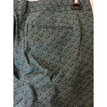 Banana Republic Womens Crop Pants Green Geometric Hampton Fit Size 6P Photo 6