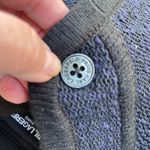 Karl Lagerfeld  Paris size M blue black sweater cardigan wool blend Photo 4