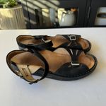 Finn Comfort Women's Size 42 Motomachi Black Suede Slingback Sandal Buckle $138 Photo 1