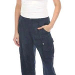 Johnny Was Biya Blue Kiarra Jacquard Cargo Pants B67324-1 Boho Chic Sz 4 Photo 0