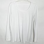 Old Navy Go-Dry Active Breathable Long Sleeve White Top Size Large Photo 0