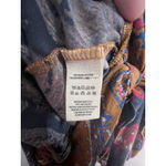 Free People  Fiona's Wrap Paisley Bohemian Blouse With Bell Sleeves Photo 6