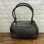 Brooks Brothers  Leather Hand Bag Tote Brown Gold Top Handle Used Photo 1