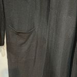 Jason Wu J  black‎ waffle knit open front cardigan duster size S Photo 2