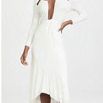 Isabel Marant White Bride Viscose Jadessi long sleeve Midi Dress sz FR 34 (US 2) Photo 0