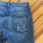 Mother The Scrapper Cuff Ankle Fray Jeans in Unstitched In The Dark Gray Size 27 Photo 6