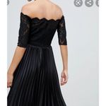 Chi Chi London  lace top midi dress pleated skirt Photo 3