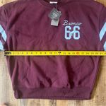 Ford Bronco Women’s Burgundy Pullover Sweatshirt Size XS NWT Blue Photo 3