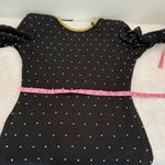 ET AL ,Woman 100 Wool Gold bead, studded vintage formal dress Size 10 Black Photo 9