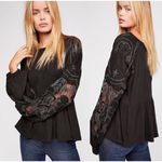 Free People : Boho Embroidered Penny Babydoll Tee Photo 1