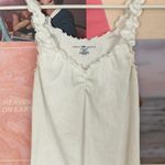 Brandy Melville White Ruffle Tank Photo 0