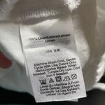 Donna Karan  New York DKNY White Linen Asymmetrical Hem Midi Skirt Medium Photo 5