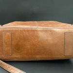 HOBO International Copula Woodlands Brown Leather Whipstitched Satchel Crossbody Photo 6