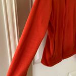 Uniqlo Full Zip Fleece Jacket Sweater Red Orange Size XS Cozy Soft Warm Light Photo 1