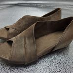 Eileen Fisher  Brown Leather Nubuck Flats Shoes Women's 6.5 Photo 0