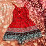 Xhilaration Printed Ruffle Romper Photo 3