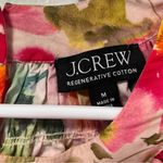 J.Crew Regenerative Cotton Poplin Floral puffed sleeve blouse size medium Photo 4