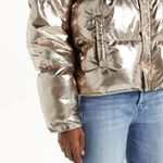 💕MOTHER💕 The Pillow Talk Puffer Jacket Metallic Size L Photo 5
