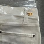 Time and Tru Jeans M 8/10 Womens Cream White Straight Leg Stretch High Rise Pant Size undefined Photo 6