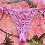 pink metallic cheeky bikini bottom Size XS Photo 7